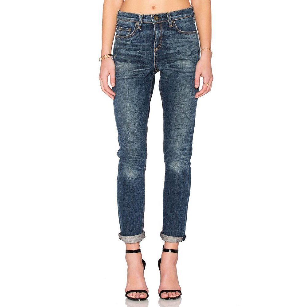rag & bone Women's Straight Leg Jeans - Blue